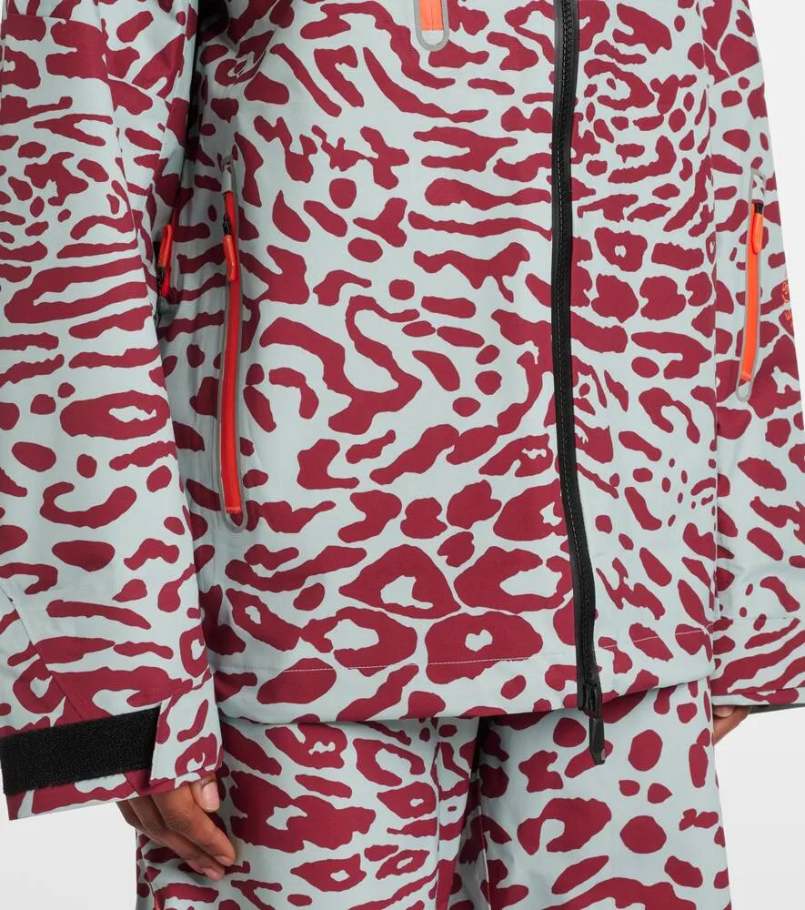 Adidas by Stella McCartney x Terrex TrueNature 2L leopard-print ski jacket