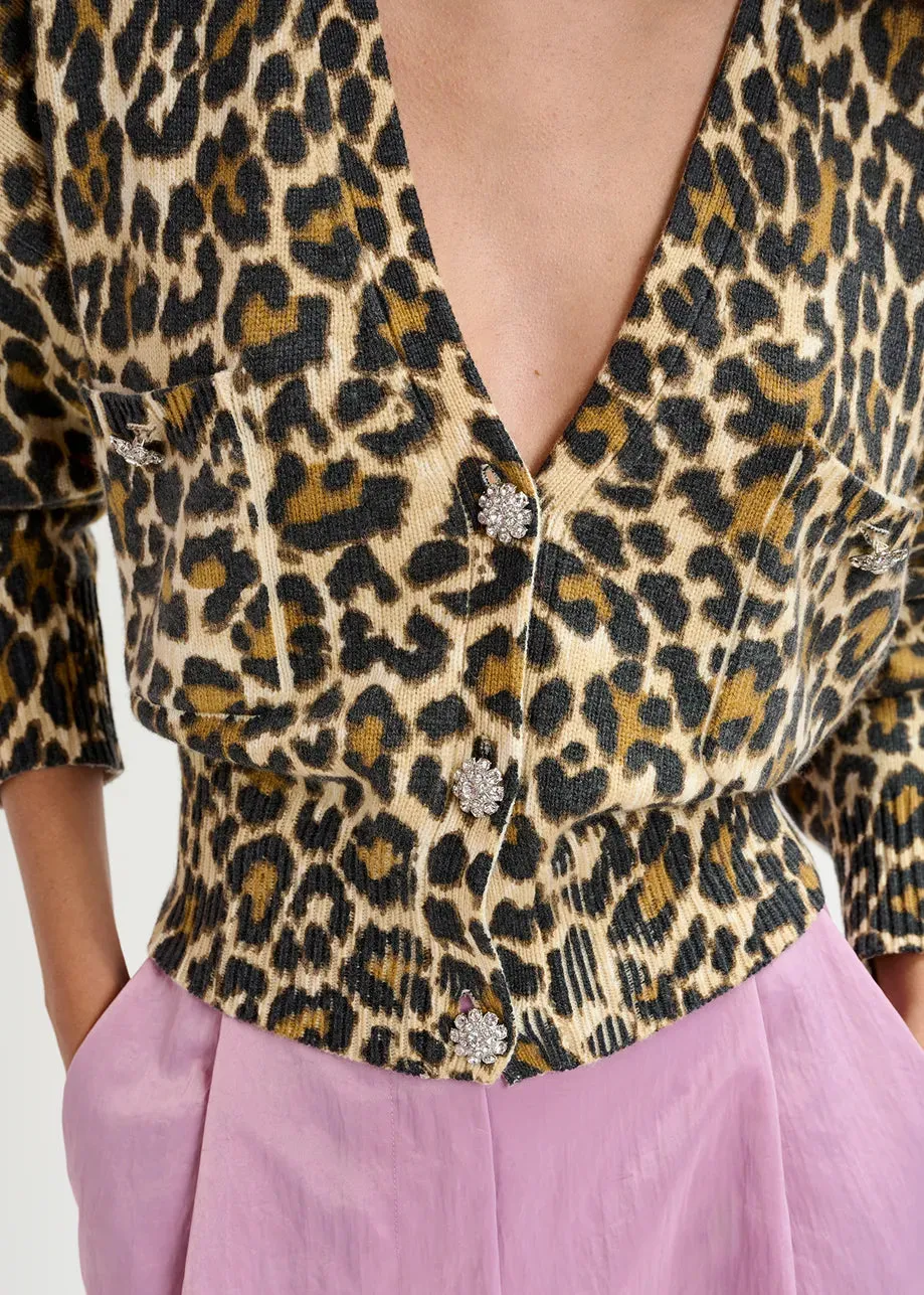 ESSENTIEL Leopard Cardigan