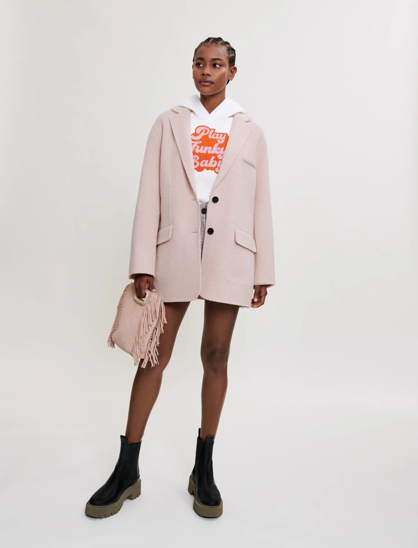 LOOSE DOUBLE-FACED COAT