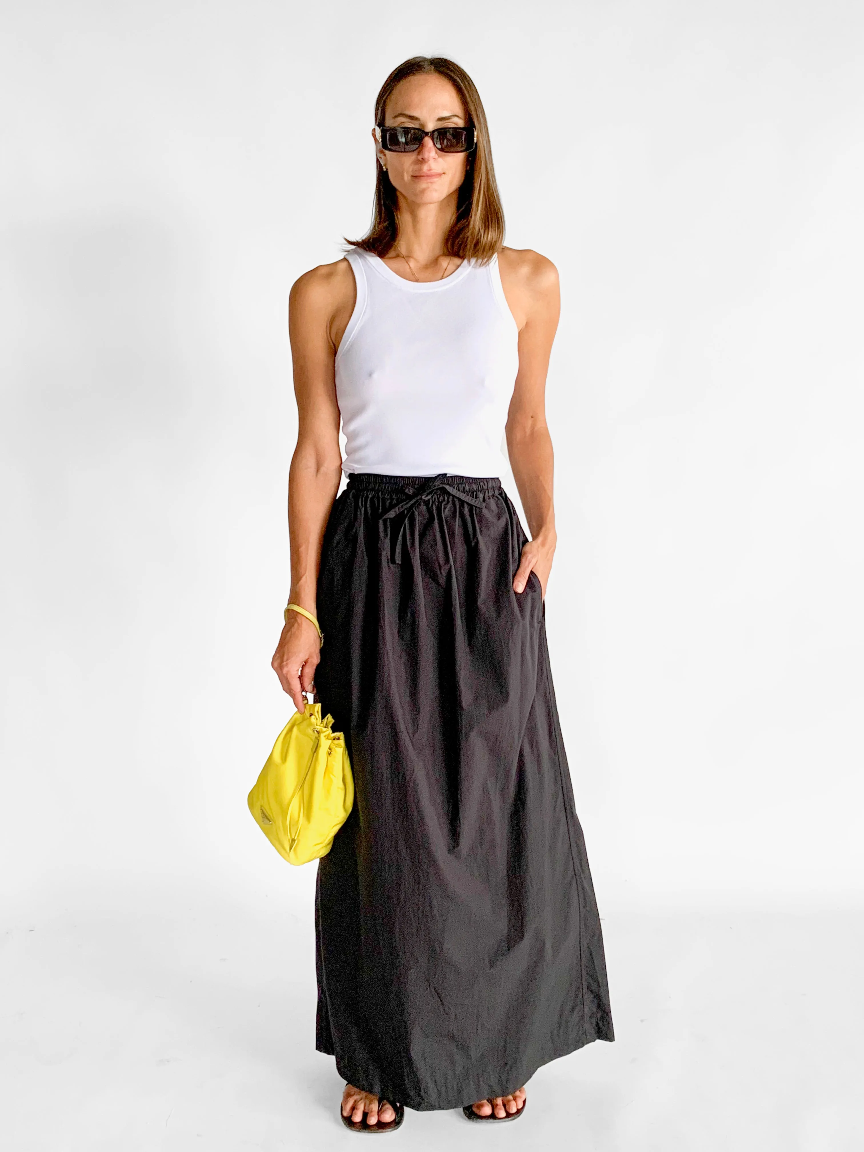 Relaxed Drawcord Skirt