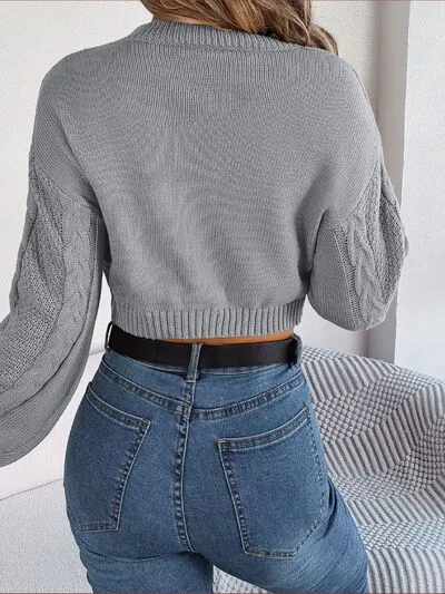 Siena Round Neck Braided Sweater | 3 colors
